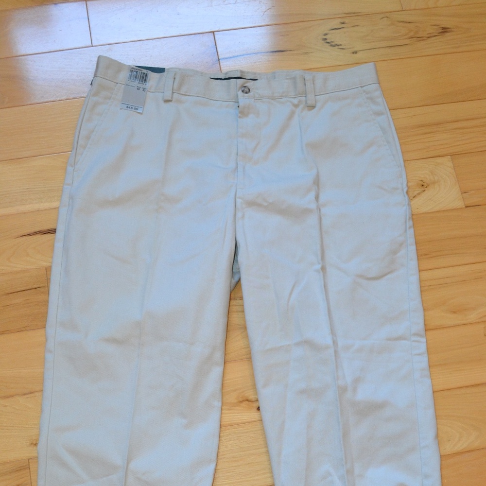 Dockers pants 40x30 flat relaxed tan new